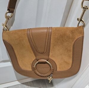 Chloe Brown Leather and Suede Bag